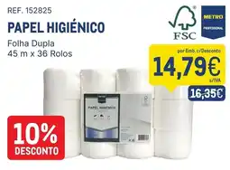 Makro Papel higiênico metro promoção