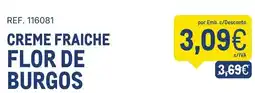 Makro Creme fraiche flor de burgos promoção