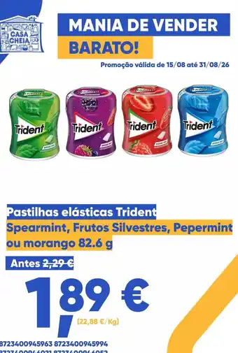 Pastilhas elásticas trident