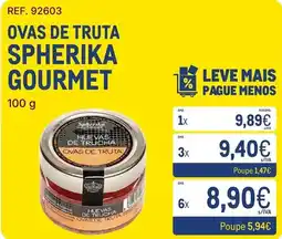 Makro ovas de truta spherika gourmet promoção