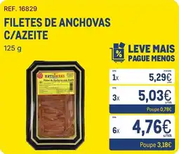 Makro Filetes de anchovas com azeite arte naki promoção