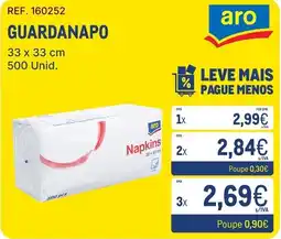 Makro Guardanapo aro promoção