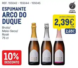 Makro Espumante arco do duque promoção