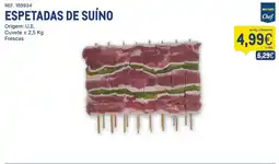 Makro espetadas de suíno metro chef promoção