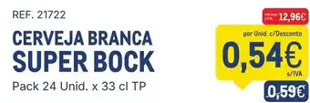 Makro Cerveja branca super bock promoção