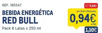 Makro Bebida energética red bull promoção