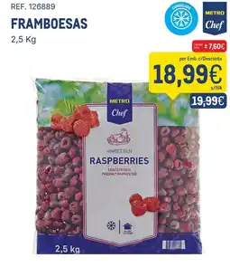 Makro Framboesas metro chef promoção