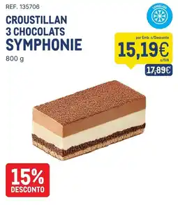 Makro Croustillan 3 chocolates symphonie promoção