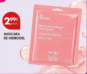 Pingo Doce be beauty máscara de hidrogel revitalizante promoção