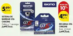 Pingo Doce skino sistema de barbear gt6 chrome promoção