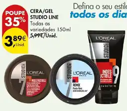 Pingo Doce Cera/gel studio line promoção