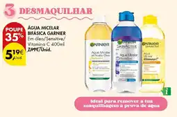 Pingo Doce Água micelar bifásica garnier promoção