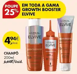 Pingo Doce growth booster elvive promoção