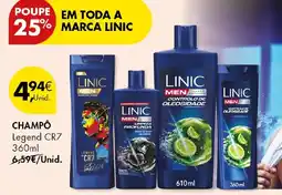 Pingo Doce Champô Linic Legend CR7 promoção