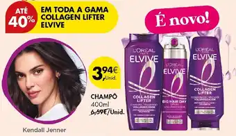Pingo Doce Elvive collagen lifter promoção
