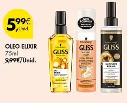Pingo Doce Schwarzkopf Gliss Oleo Elixir promoção