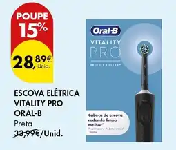 Pingo Doce escova elétrica vitality pro oral-b preta promoção