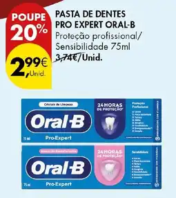 Pingo Doce Pasta de dentes pro expert oral-b promoção