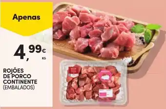 Rojões de porco continente