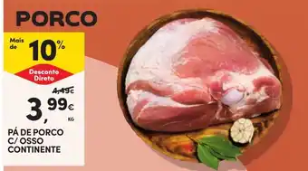 Pá de porco c/ osso continente