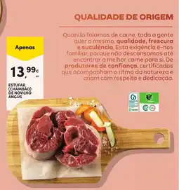 Continente Bom dia Estufar (chambão) de novilho angus promoção