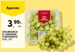 Continente Bom dia Uva branca s/ grainha continente promoção