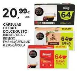 Continente Bom dia cápsulas de café dolce gusto buondi/ sical/ intenso promoção