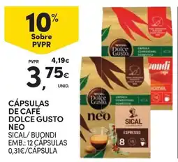 Continente Bom dia cápsulas de café dolce gusto neo promoção