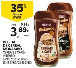 Continente Bom dia Bebida de cereal mokambo cereais e café/intenso promoção