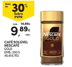 Continente Bom dia Café solúvel nescafé gold promoção