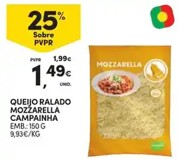 Continente Bom dia Queijo ralado mozzarella campainha promoção