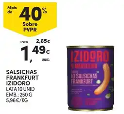 Continente Bom dia salsichas frankfurt izidoro promoção