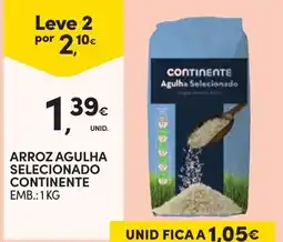 Continente Bom dia Arroz agulha selecionado continente promoção
