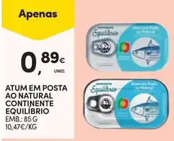 Continente Bom dia atum em posta ao natural continente equilibrio promoção