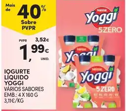 Continente Bom dia Iogurte líquido yoggi promoção