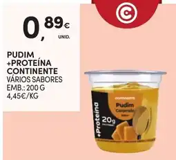 Continente Bom dia Pudim +proteína continente promoção