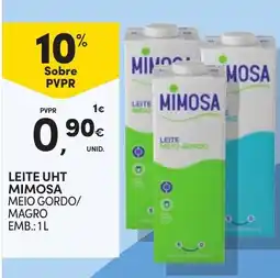 Continente Bom dia Leite uht mimosa promoção