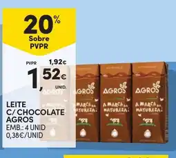 Continente Bom dia Leite c/ chocolate agros promoção