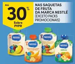 Continente Bom dia nas saquetas de fruta da marca nestlé promoção