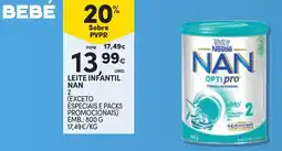 Continente Bom dia Leite infantil nan 2 promoção