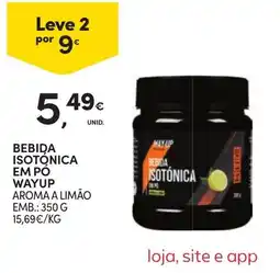 Continente Bom dia Bebida isotônica wayup aroma a limão promoção