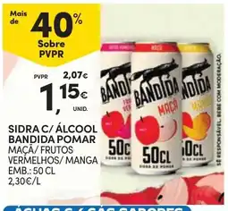 Continente Bom dia Sidra c/ álcool bandida pomar promoção