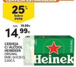 Continente Bom dia Cerveja c/ alcool heineken original promoção