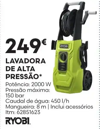 Lavadora de alta pressão ryobi