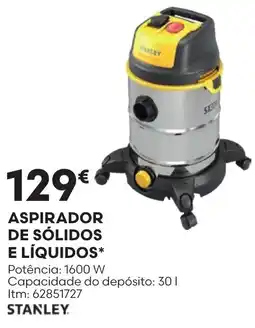 Bricomarché aspirador de sólidos e líquidos stanley promoção