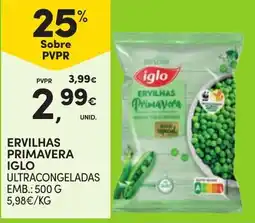 Continente Bom dia Ervilhas primavera iglo promoção