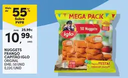 Continente Bom dia nuggets frango capitão iglo original promoção