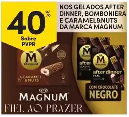 Continente Bom dia magnum nos gelados after dinner, bomboniera e caramel&nuts promoção