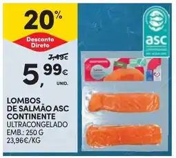 Continente Bom dia Lombos de salmão asc continente promoção