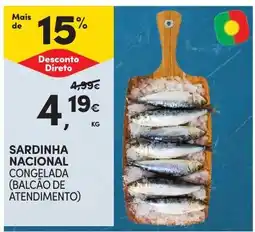 Continente Bom dia Sardinha nacional congelada promoção